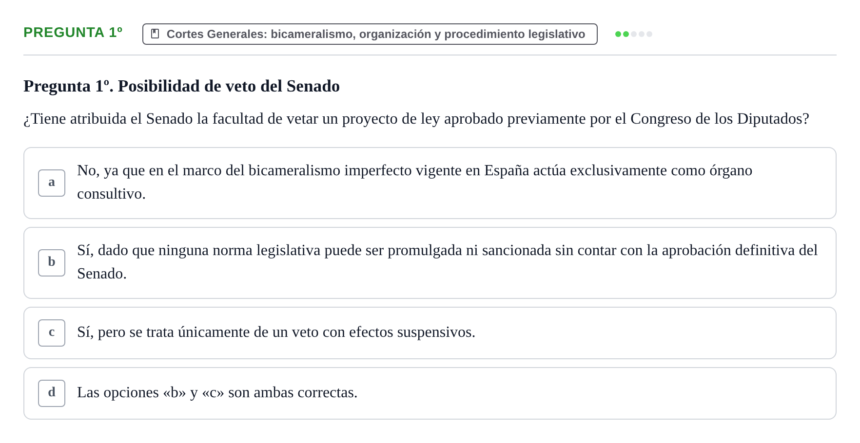 Enunciado: Pregunta 1º · Derecho Constitucional I UDL 2019