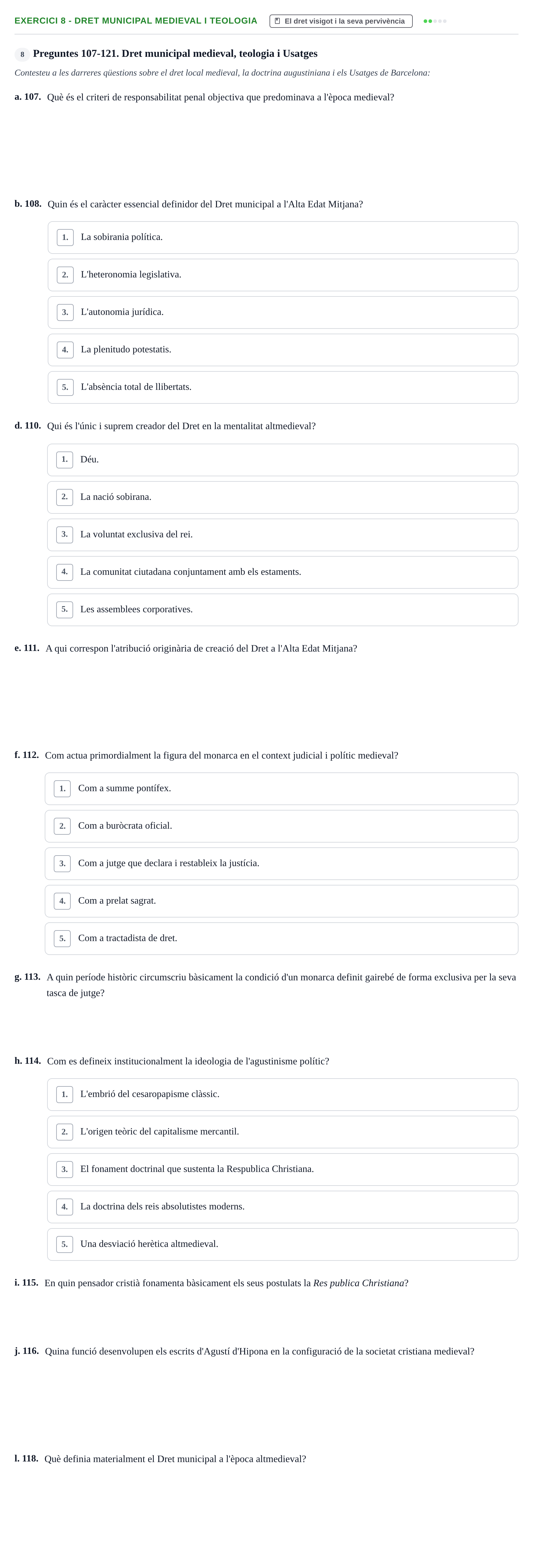 Enunciado: Ejercicio 8 - Dret municipal medieval i teologia · Historia del Derecho UDL 2018