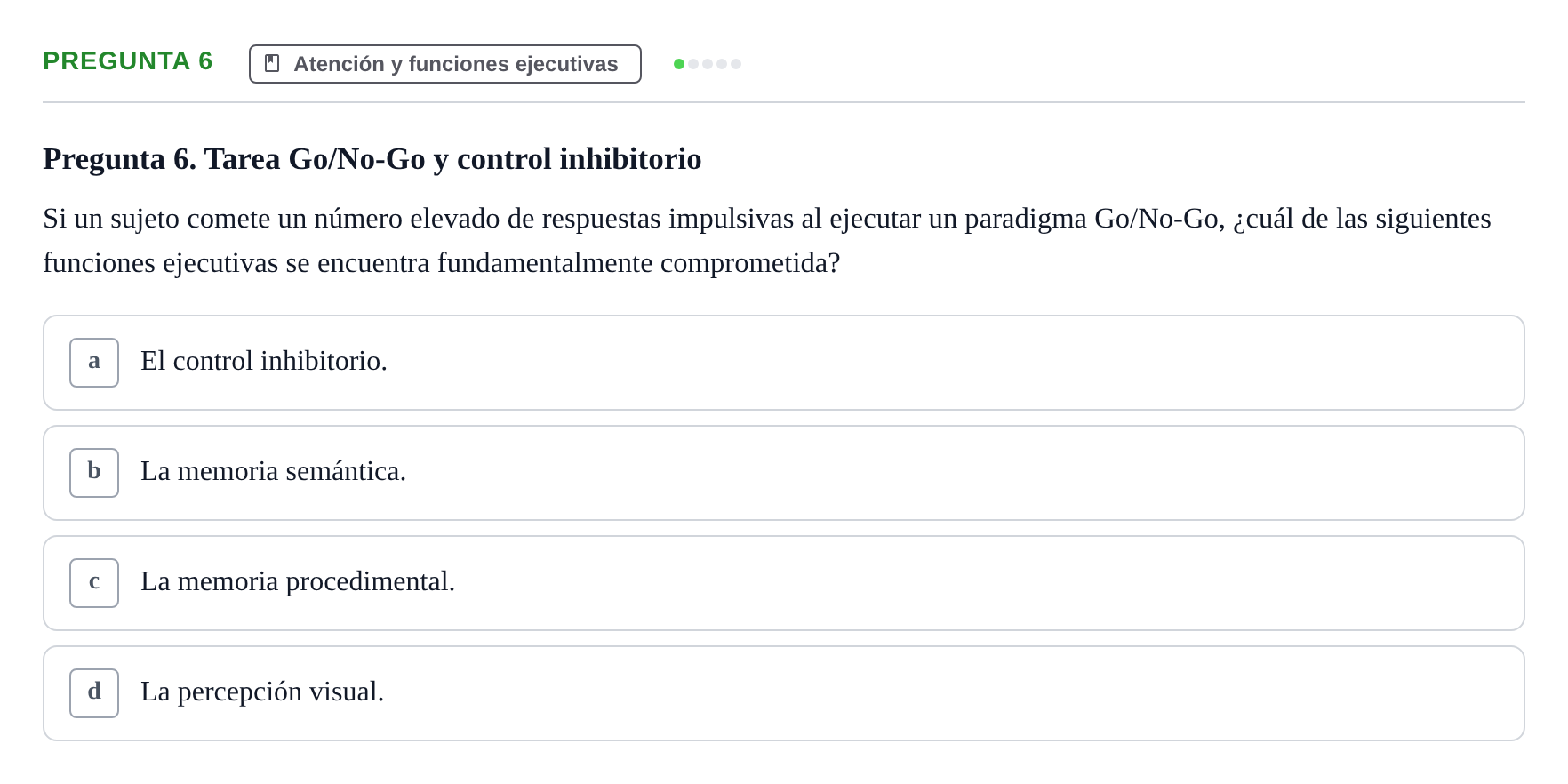 Enunciado: Pregunta 6