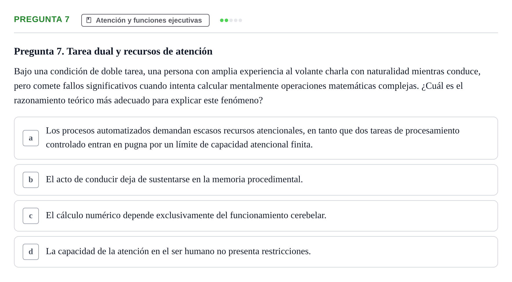 Enunciado: Pregunta 7