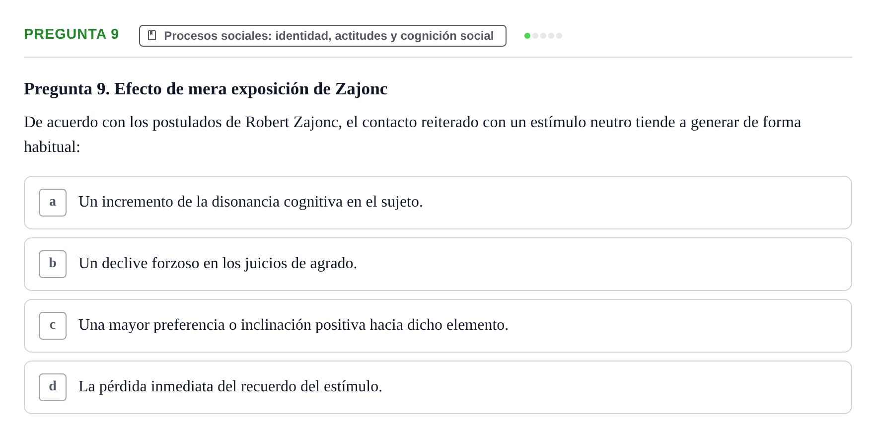 Enunciado: Pregunta 9