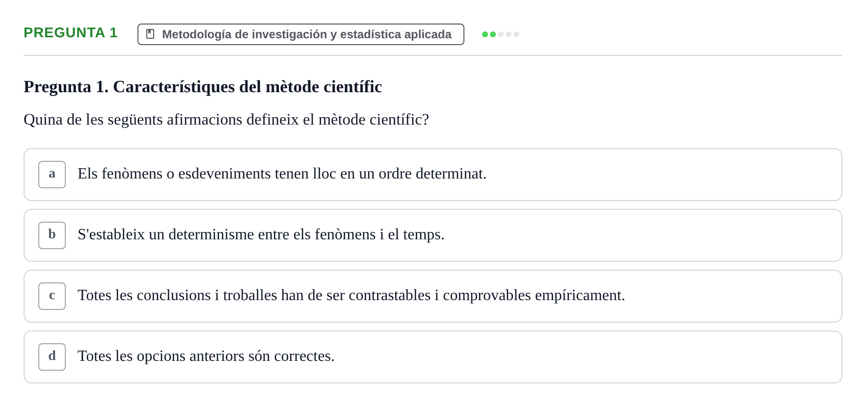 Enunciado: Pregunta 1 · Psicología Social URV 2016