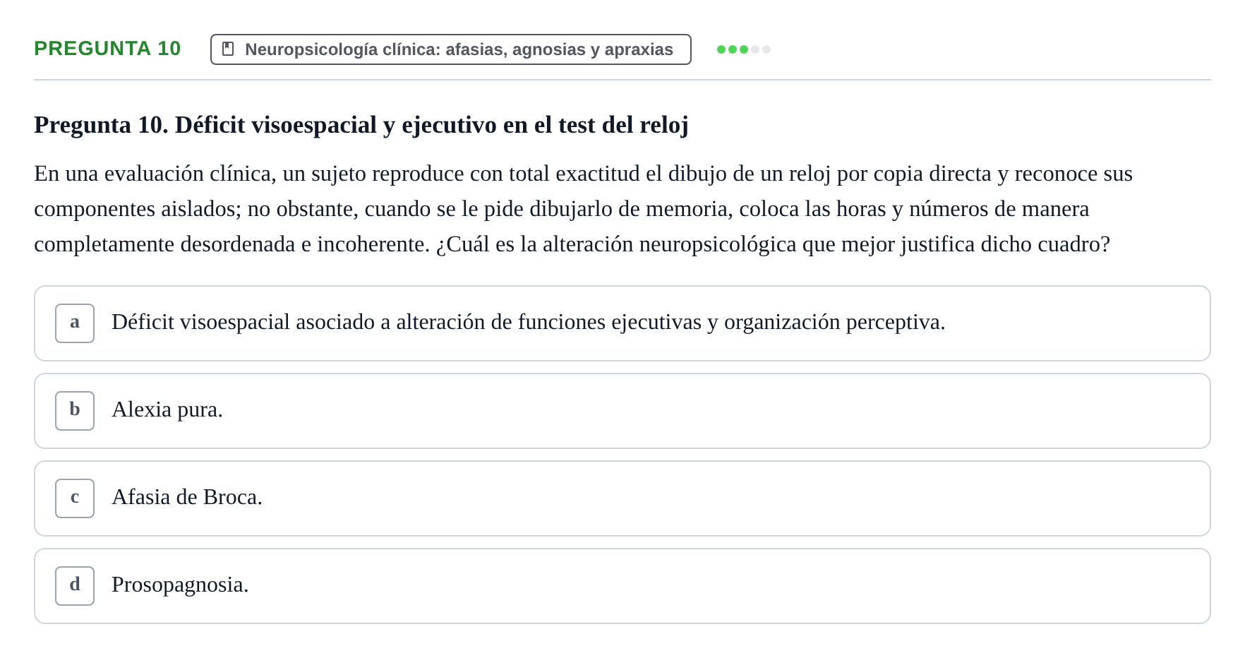 Enunciado: Pregunta 10