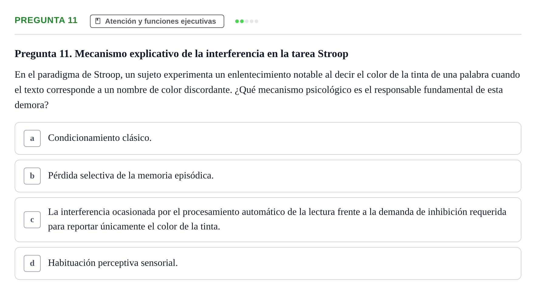Enunciado: Pregunta 11