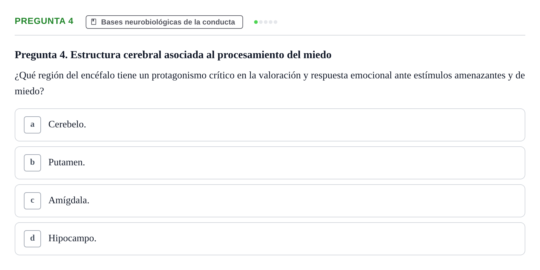 Enunciado: Pregunta 4