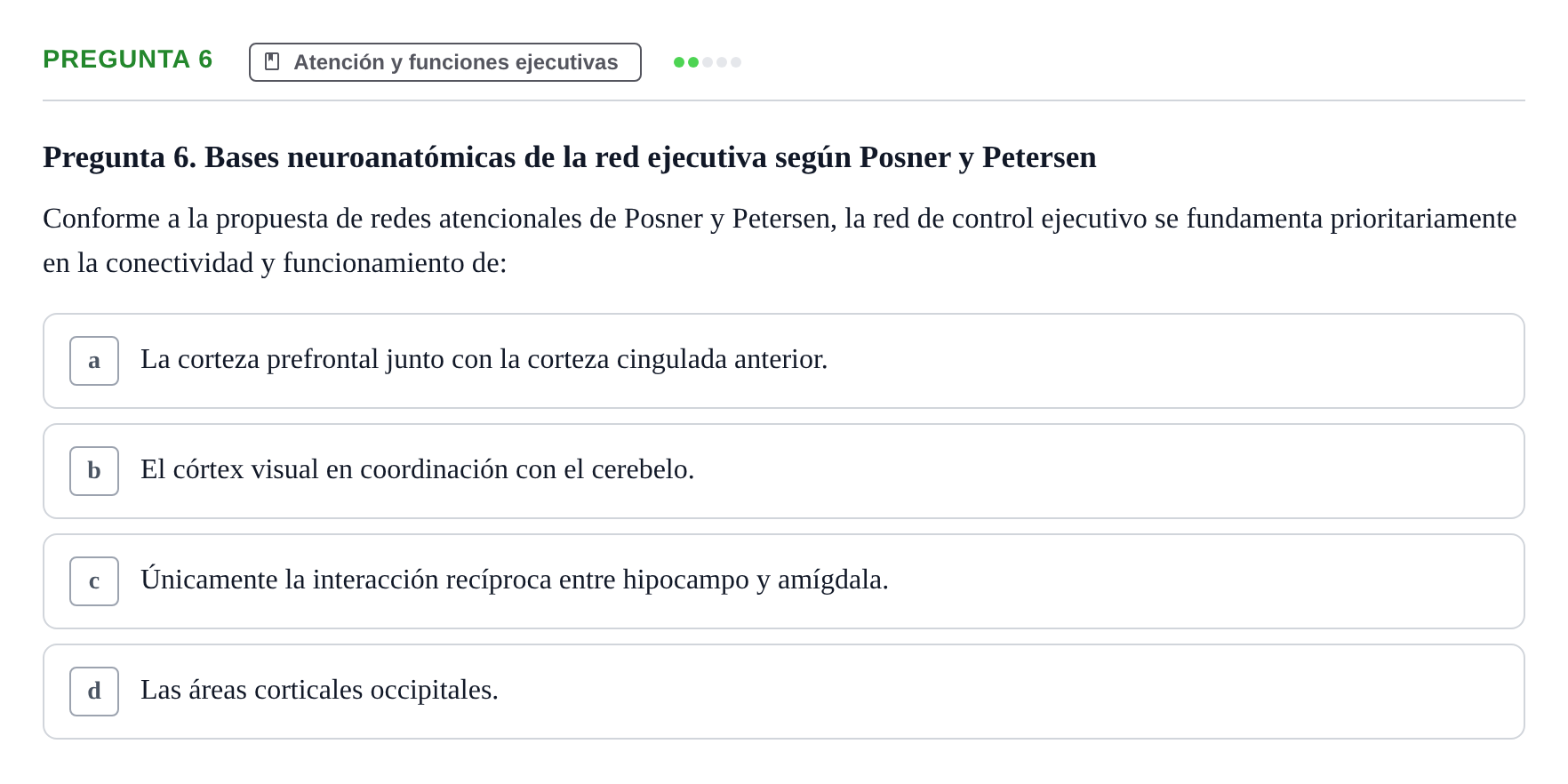 Enunciado: Pregunta 6