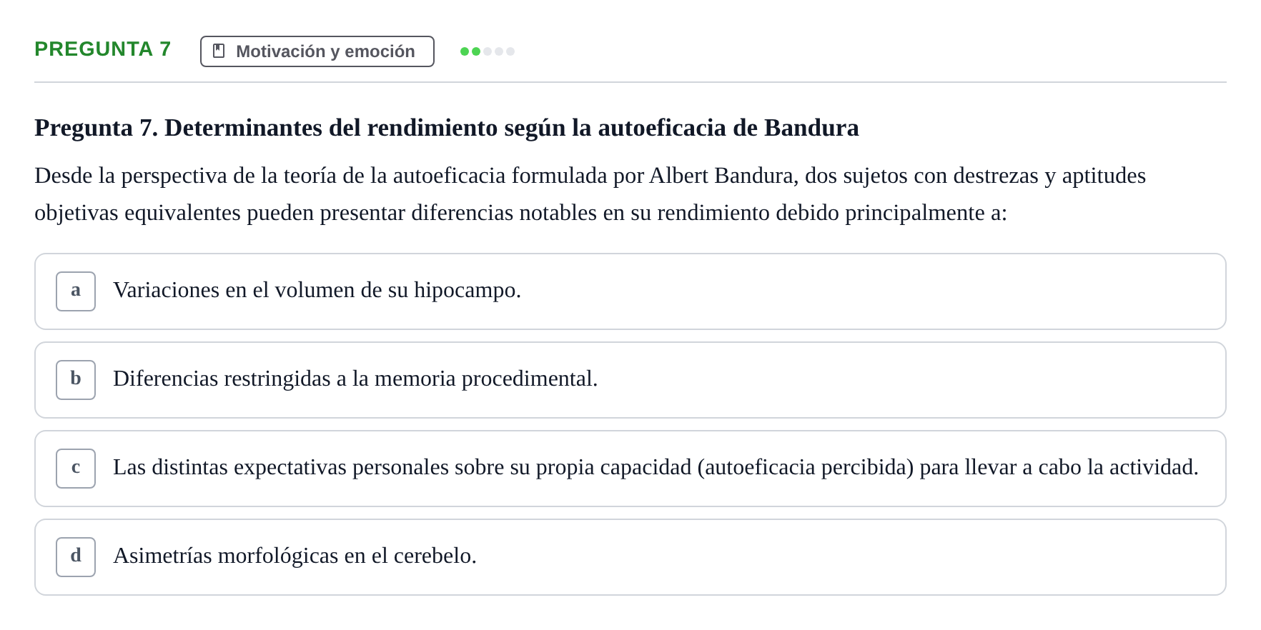 Enunciado: Pregunta 7