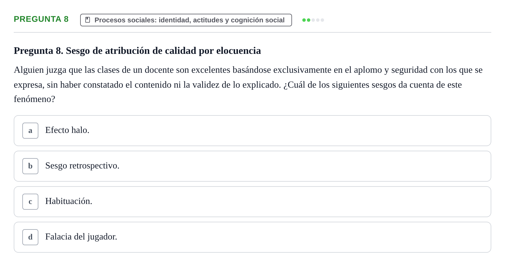 Enunciado: Pregunta 8