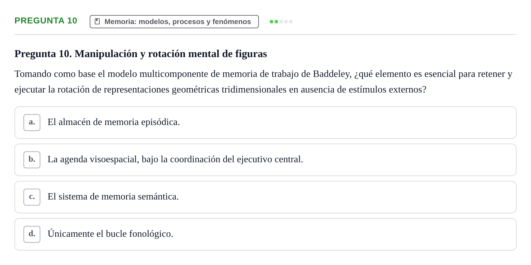 Enunciado: Pregunta 10