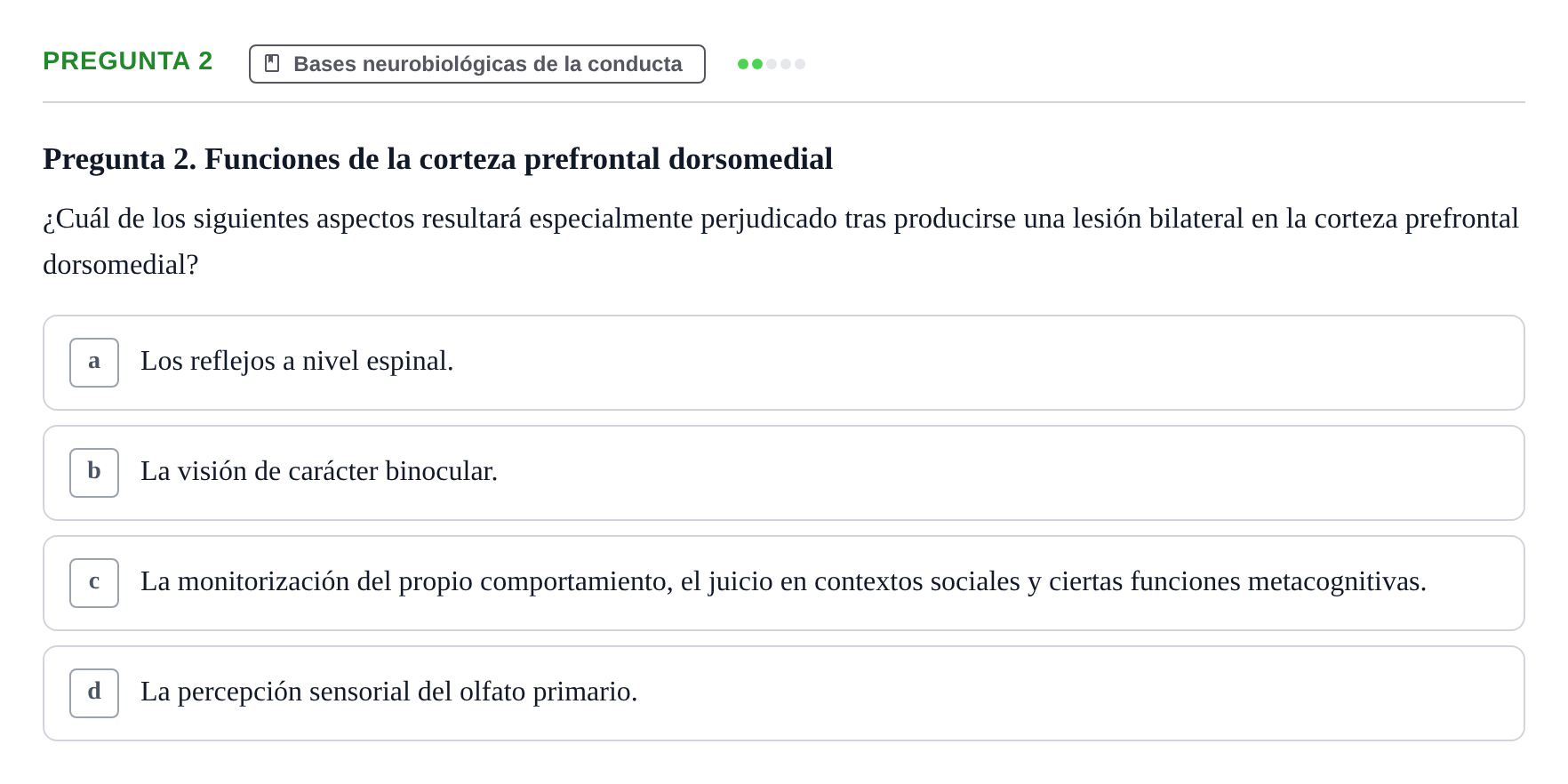 Enunciado: Pregunta 2