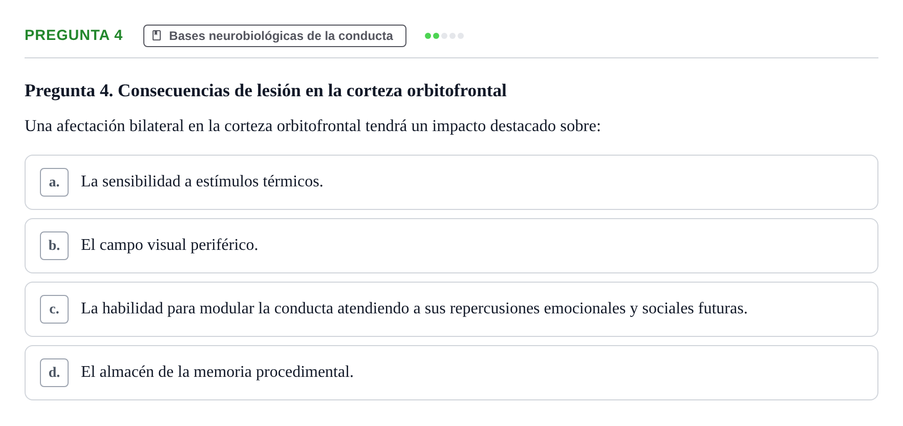 Enunciado: Pregunta 4