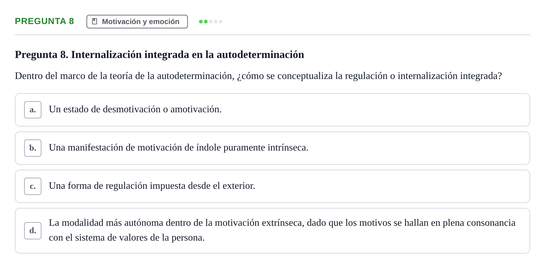 Enunciado: Pregunta 8