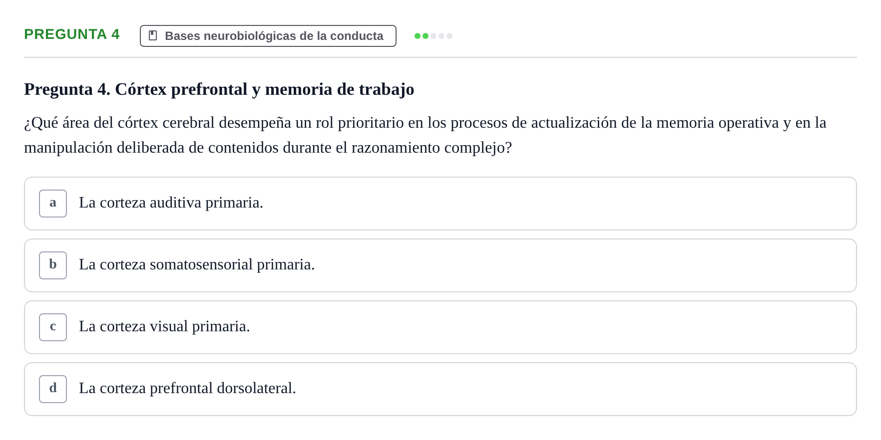Enunciado: Pregunta 4