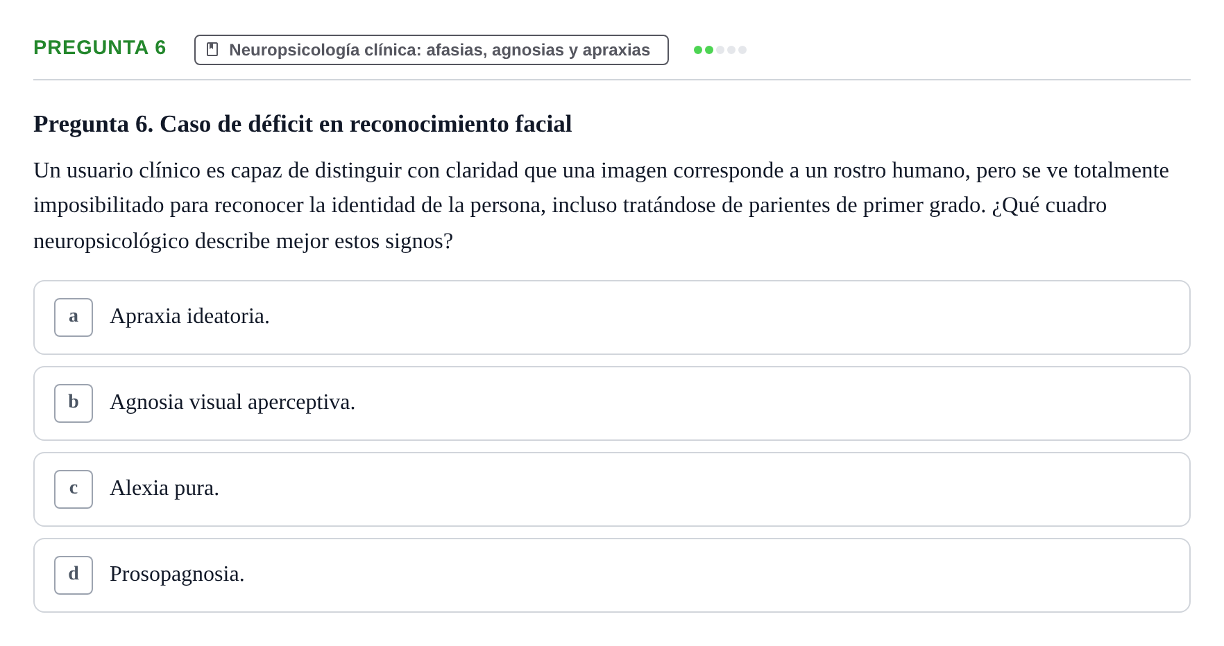 Enunciado: Pregunta 6