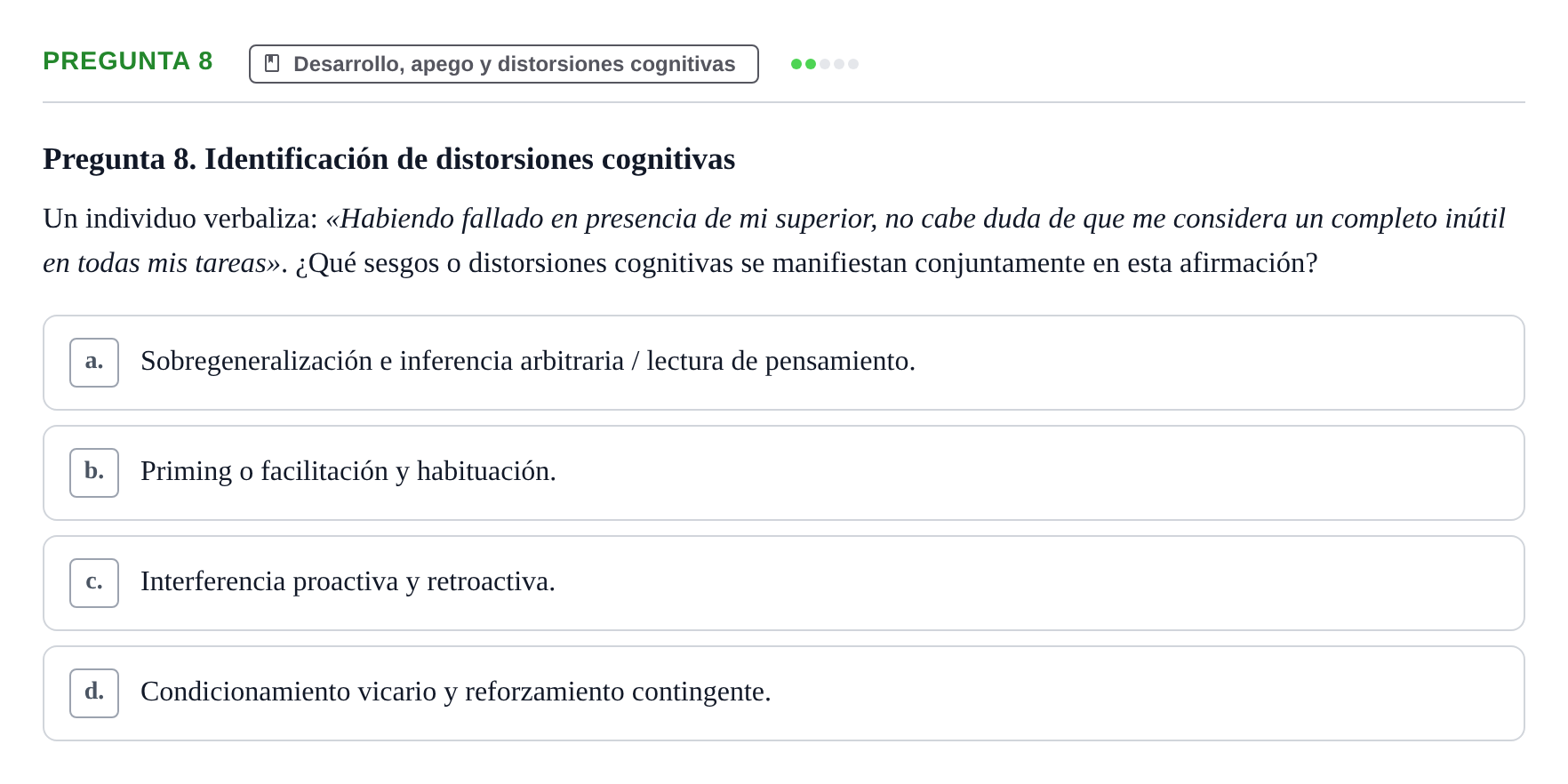 Enunciado: Pregunta 8