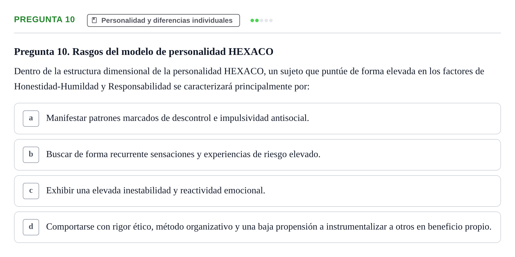 Enunciado: Pregunta 10