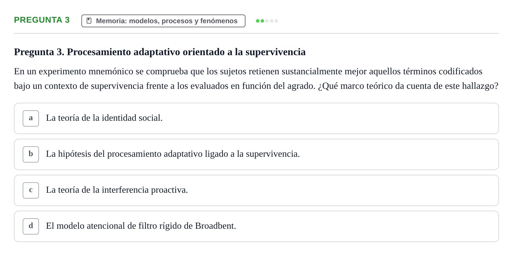Enunciado: Pregunta 3