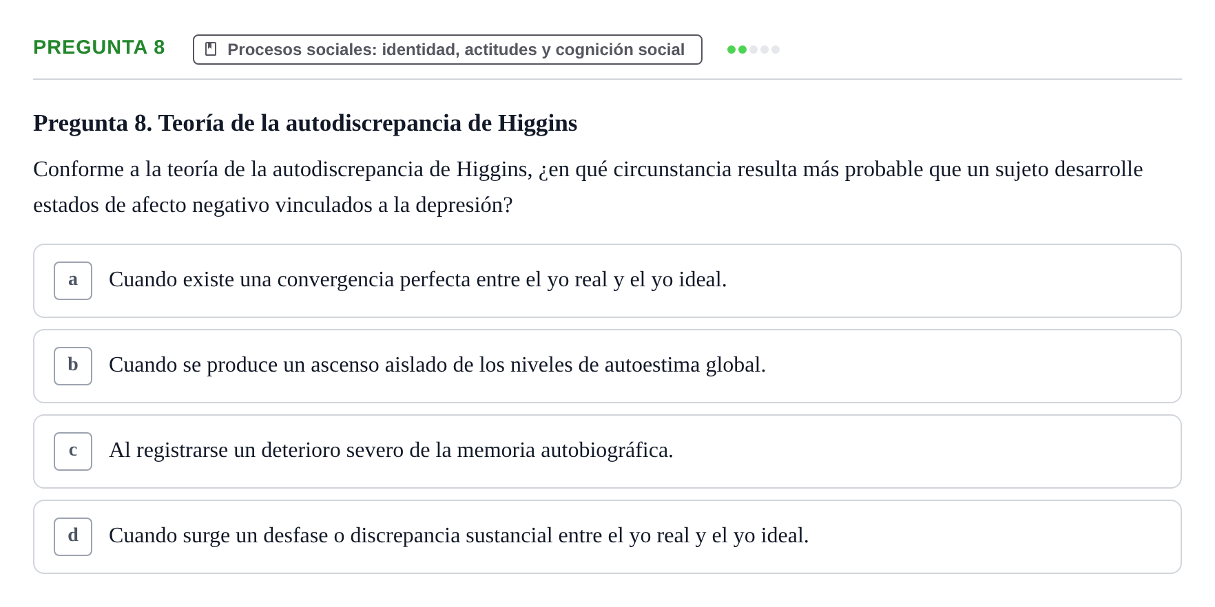 Enunciado: Pregunta 8