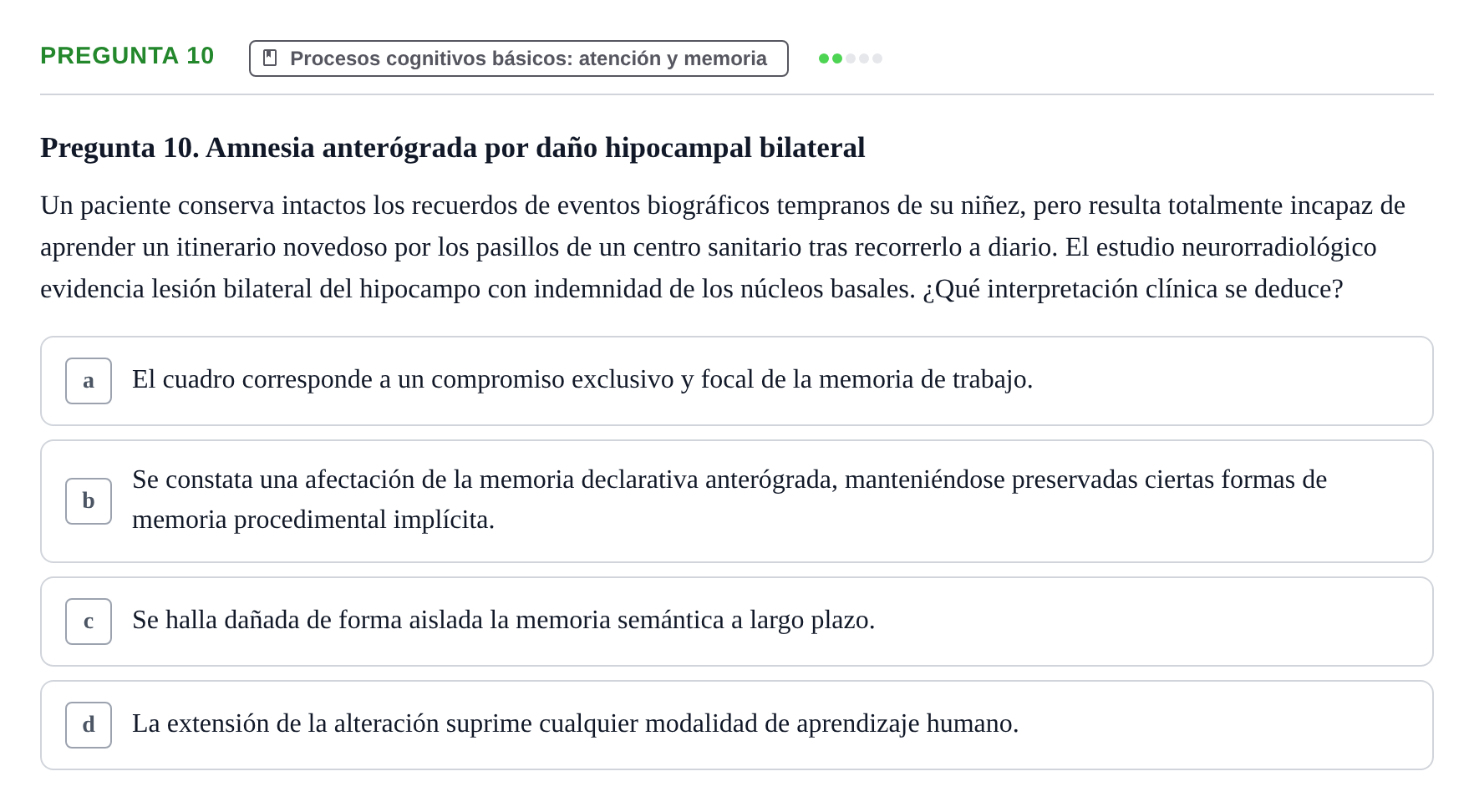 Enunciado: Pregunta 10