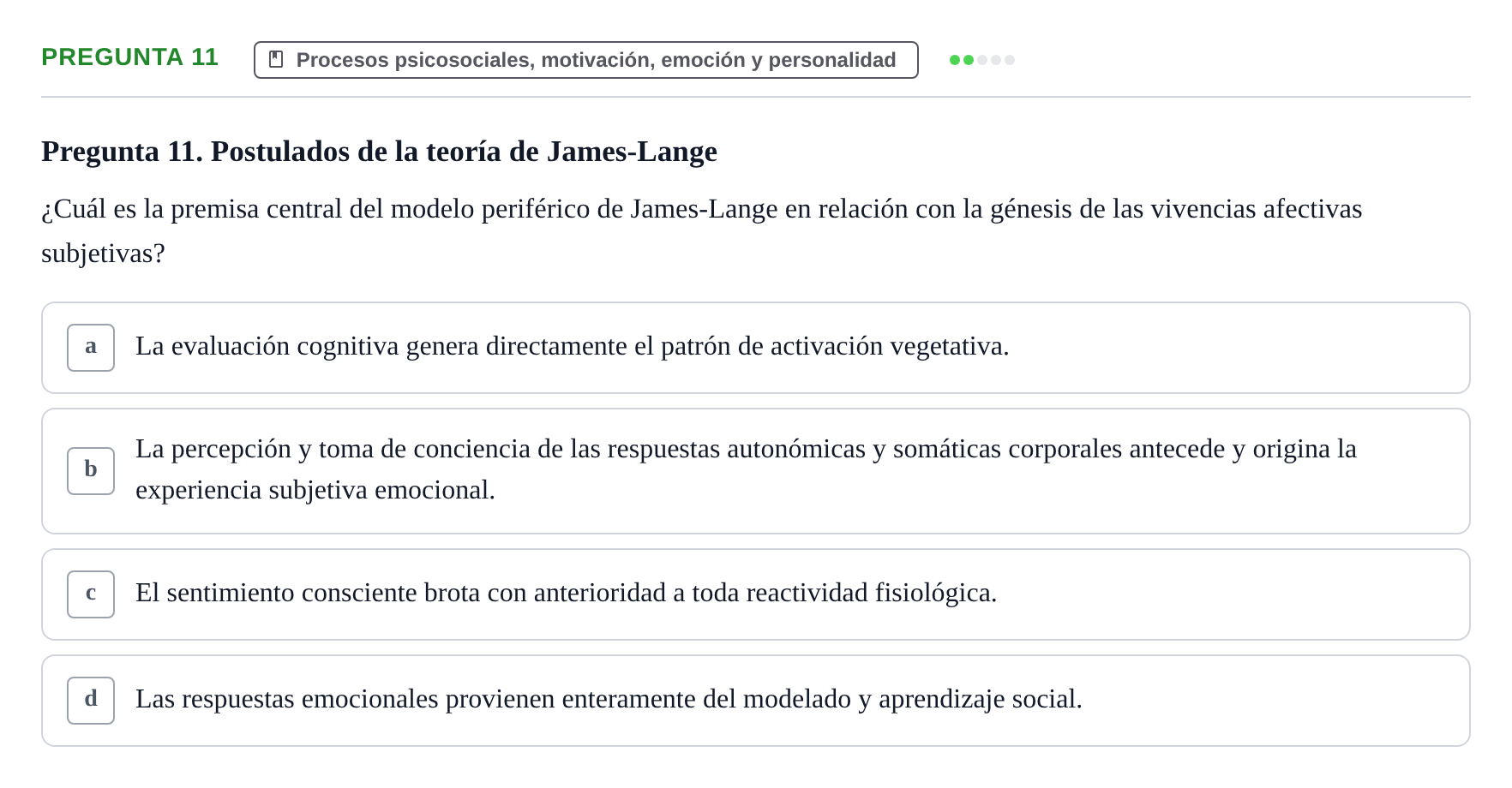 Enunciado: Pregunta 11