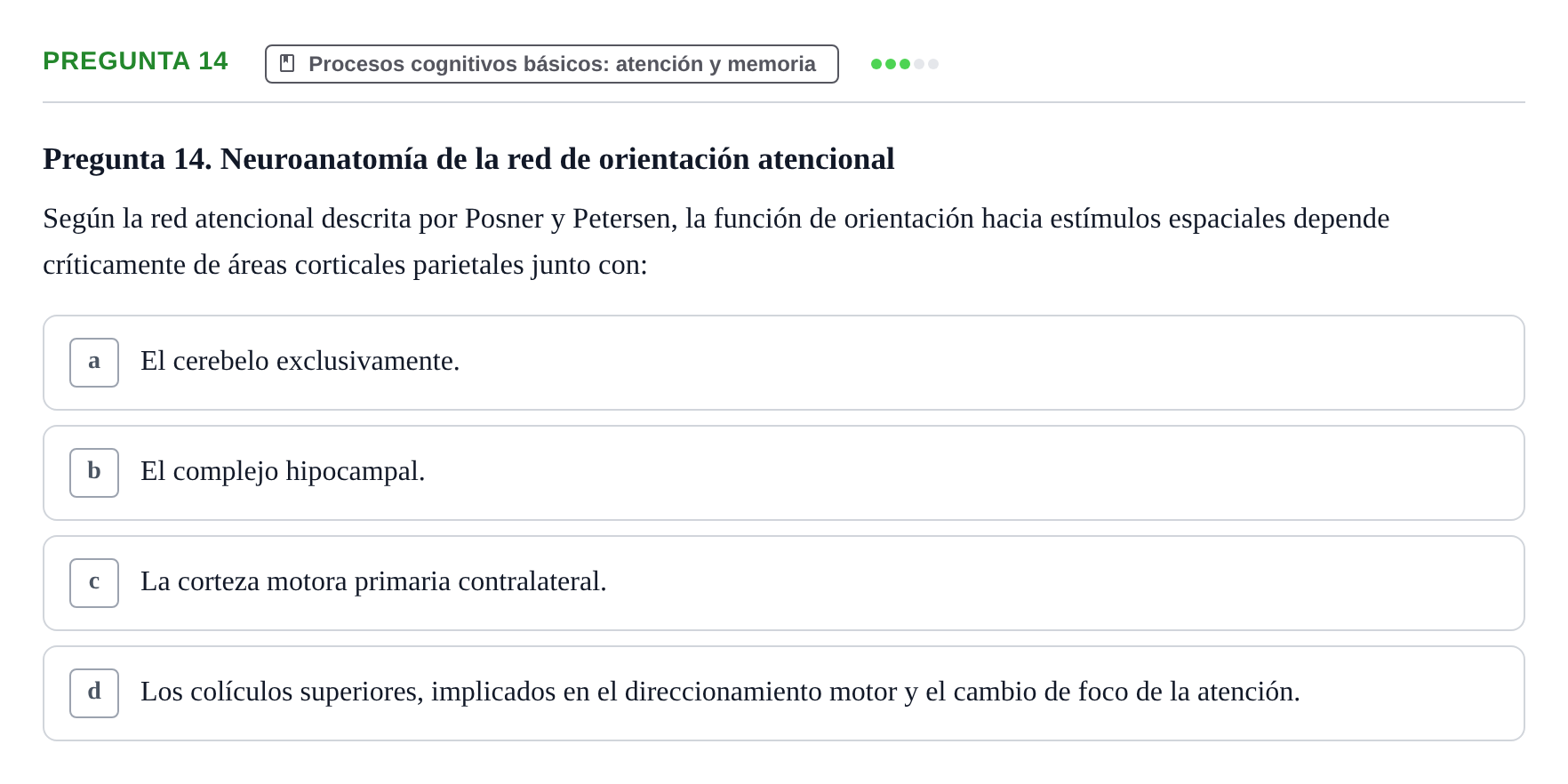 Enunciado: Pregunta 14