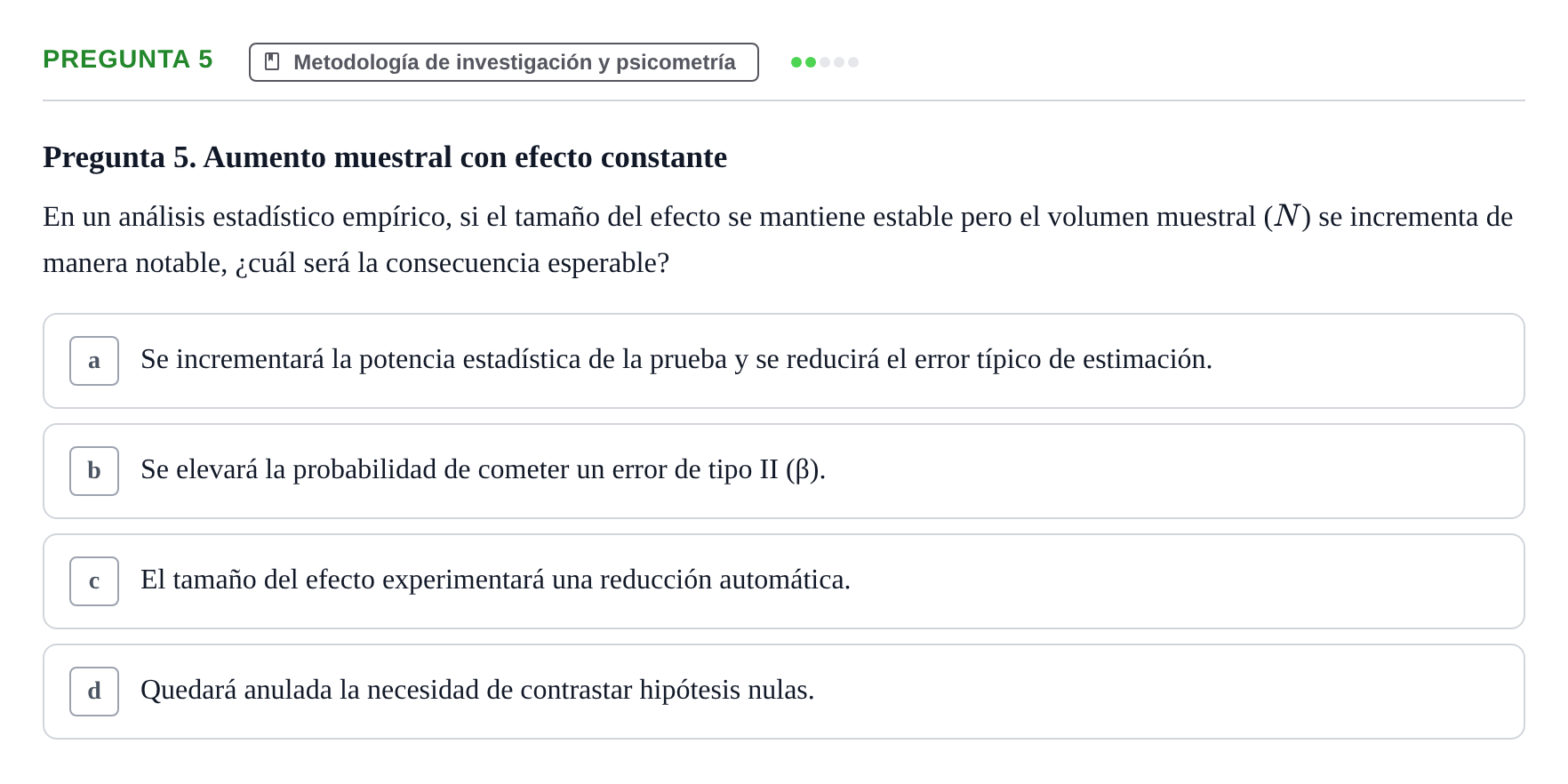 Enunciado: Pregunta 5