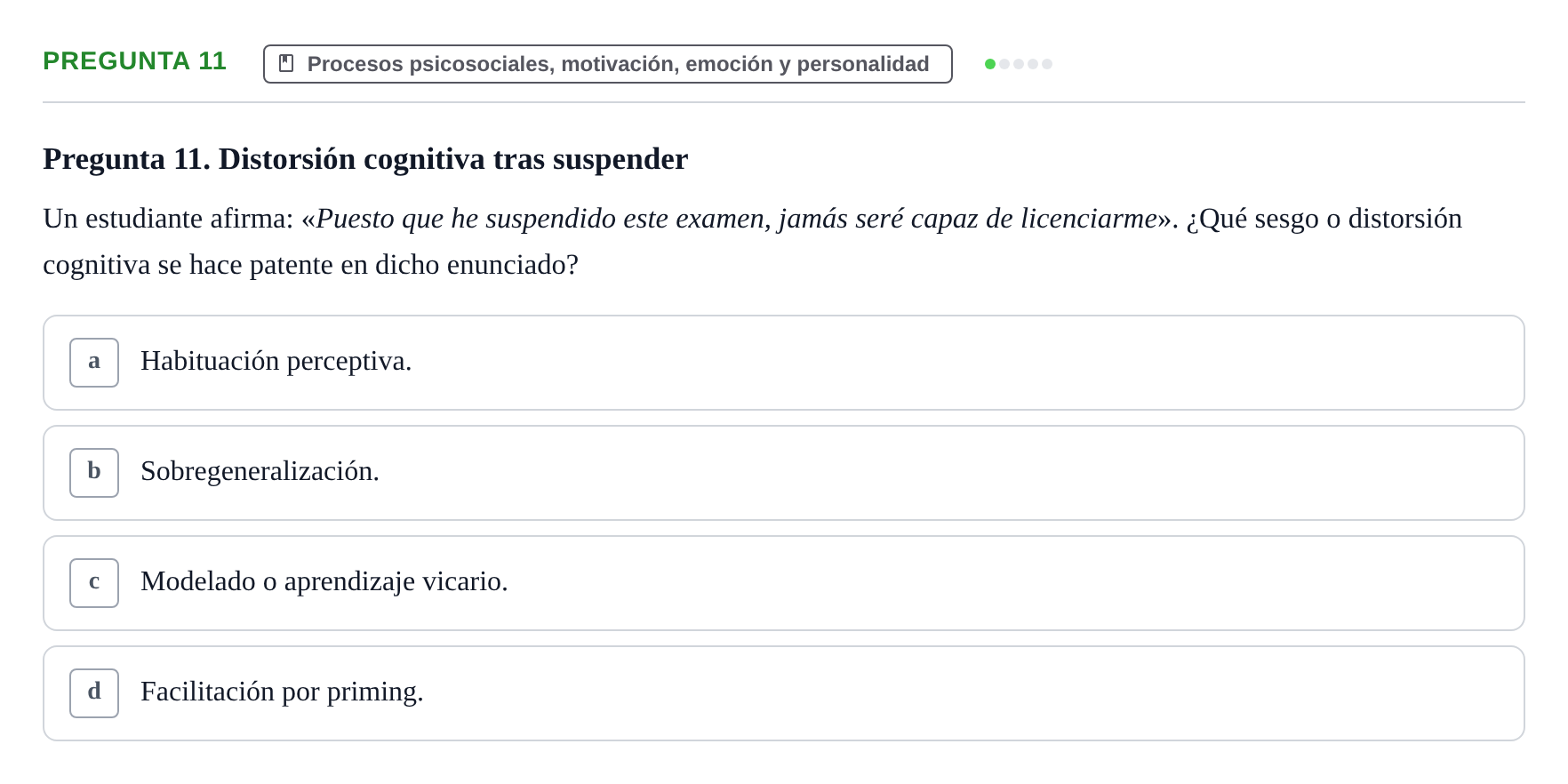 Enunciado: Pregunta 11