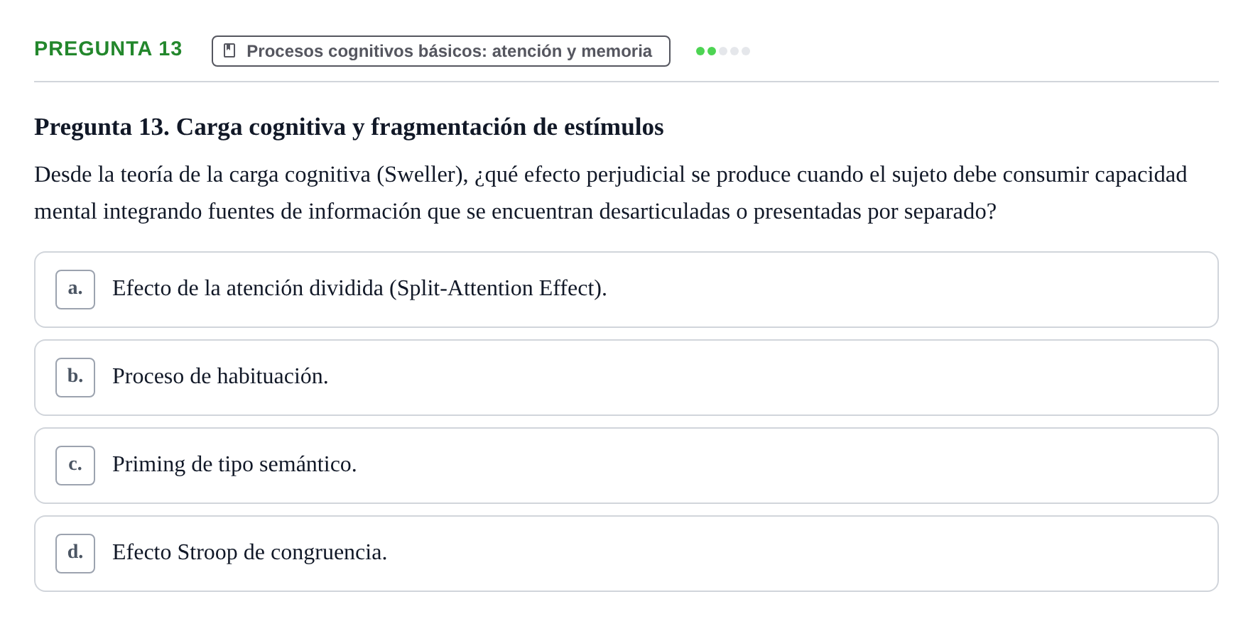 Enunciado: Pregunta 13