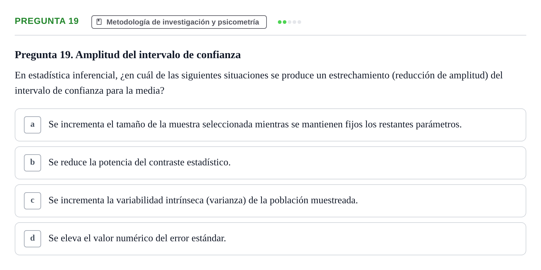 Enunciado: Pregunta 19