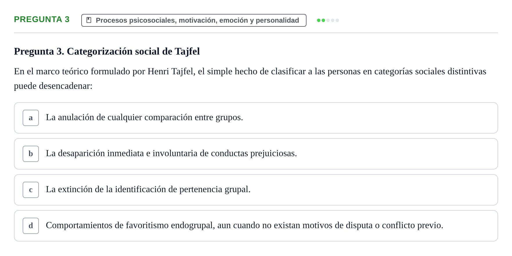 Enunciado: Pregunta 3