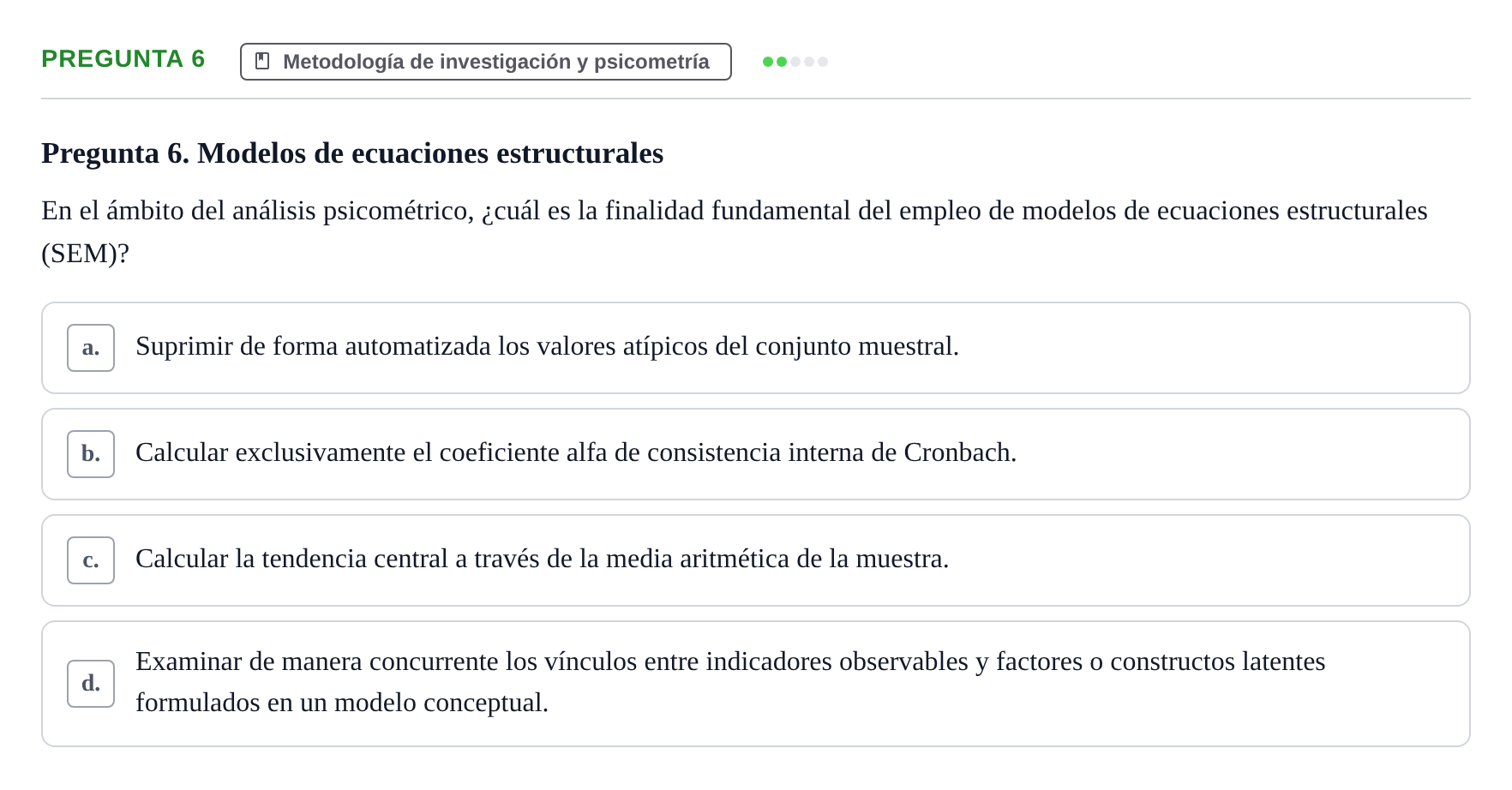 Enunciado: Pregunta 6