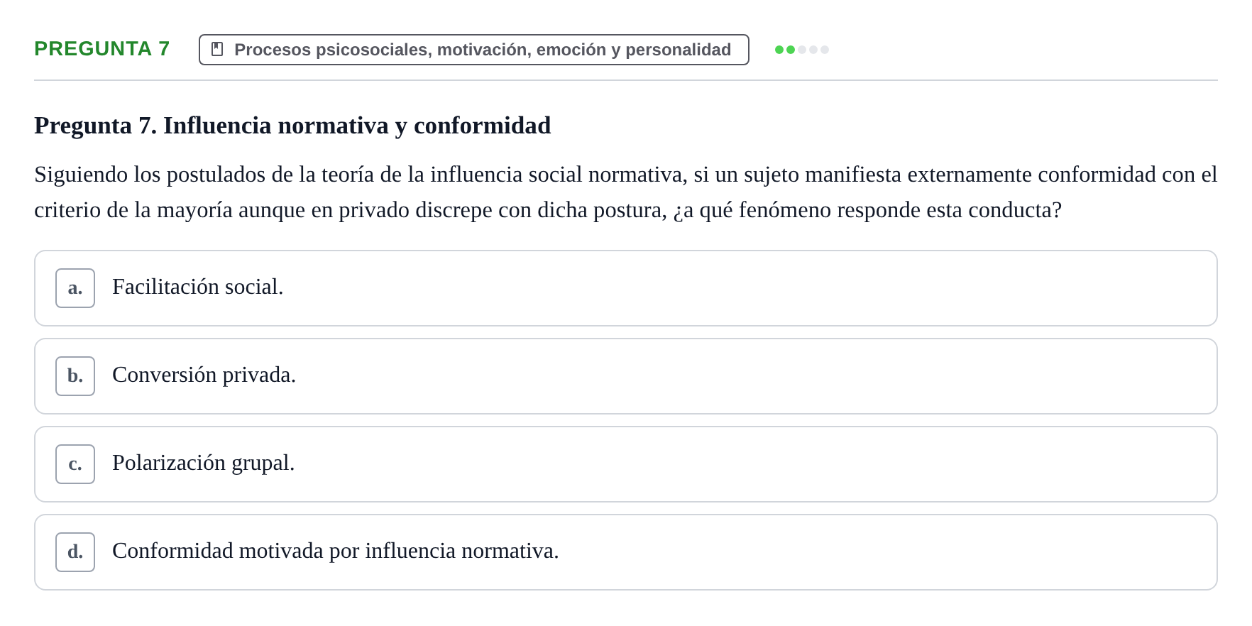 Enunciado: Pregunta 7