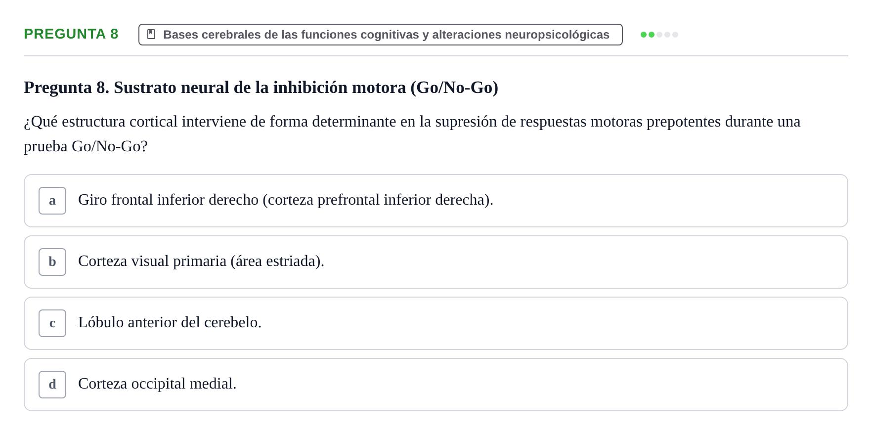 Enunciado: Pregunta 8