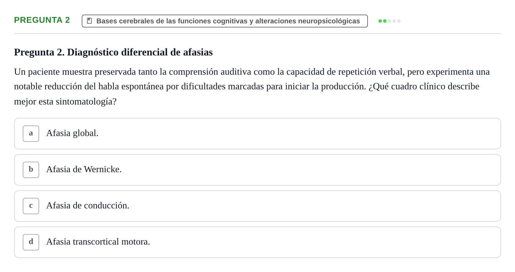 Enunciado: Pregunta 2