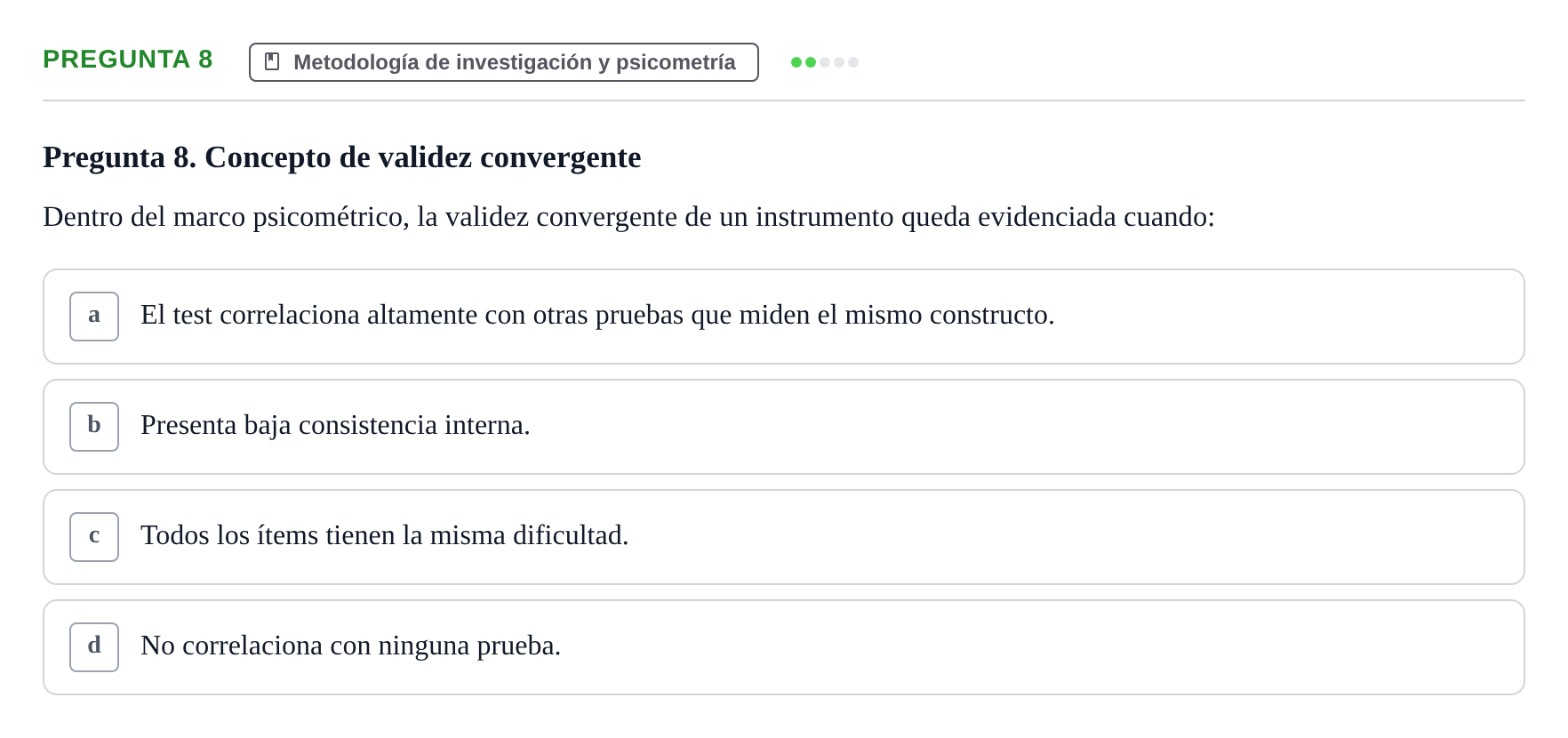 Enunciado: Pregunta 8