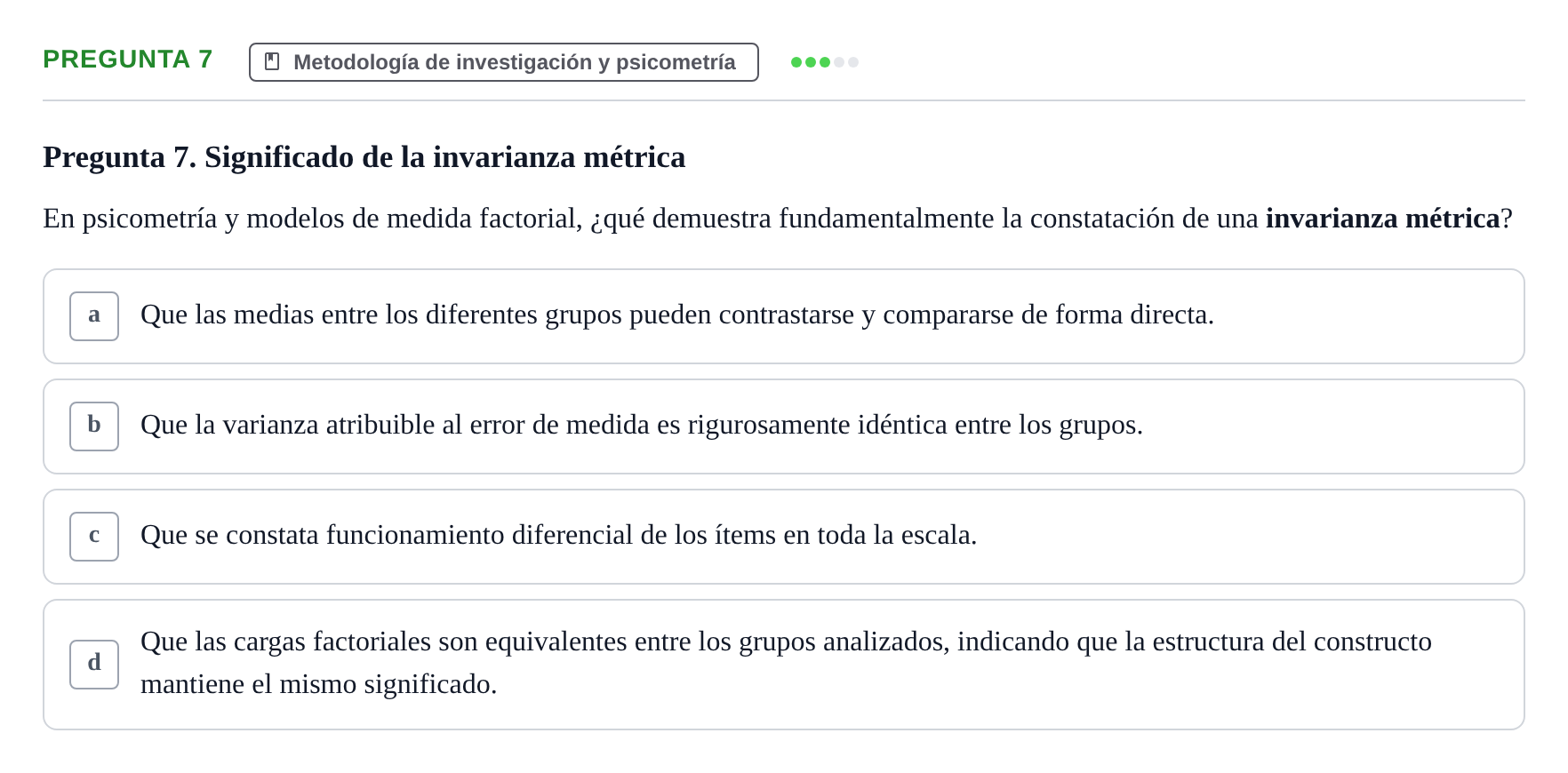 Enunciado: Pregunta 7