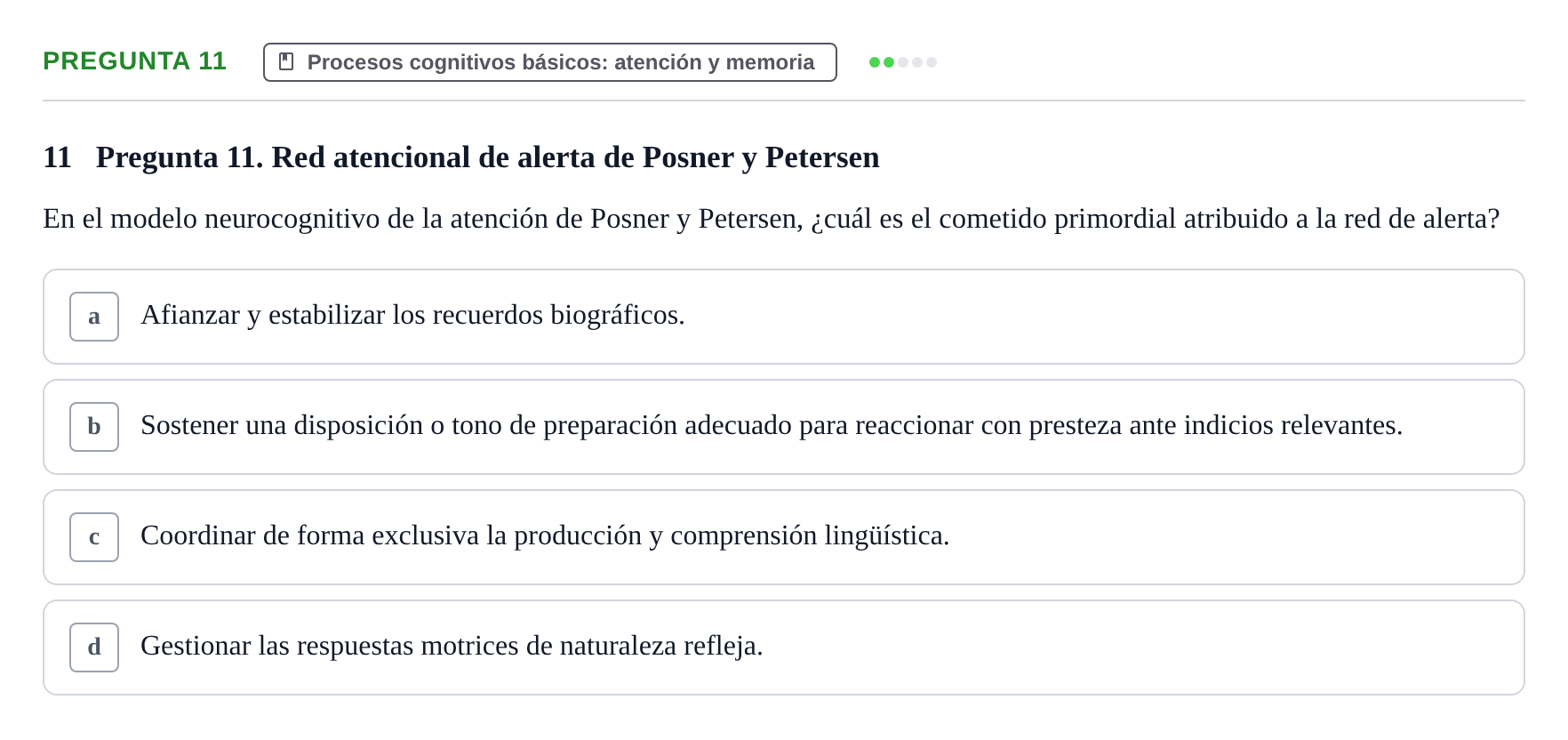 Enunciado: Pregunta 11