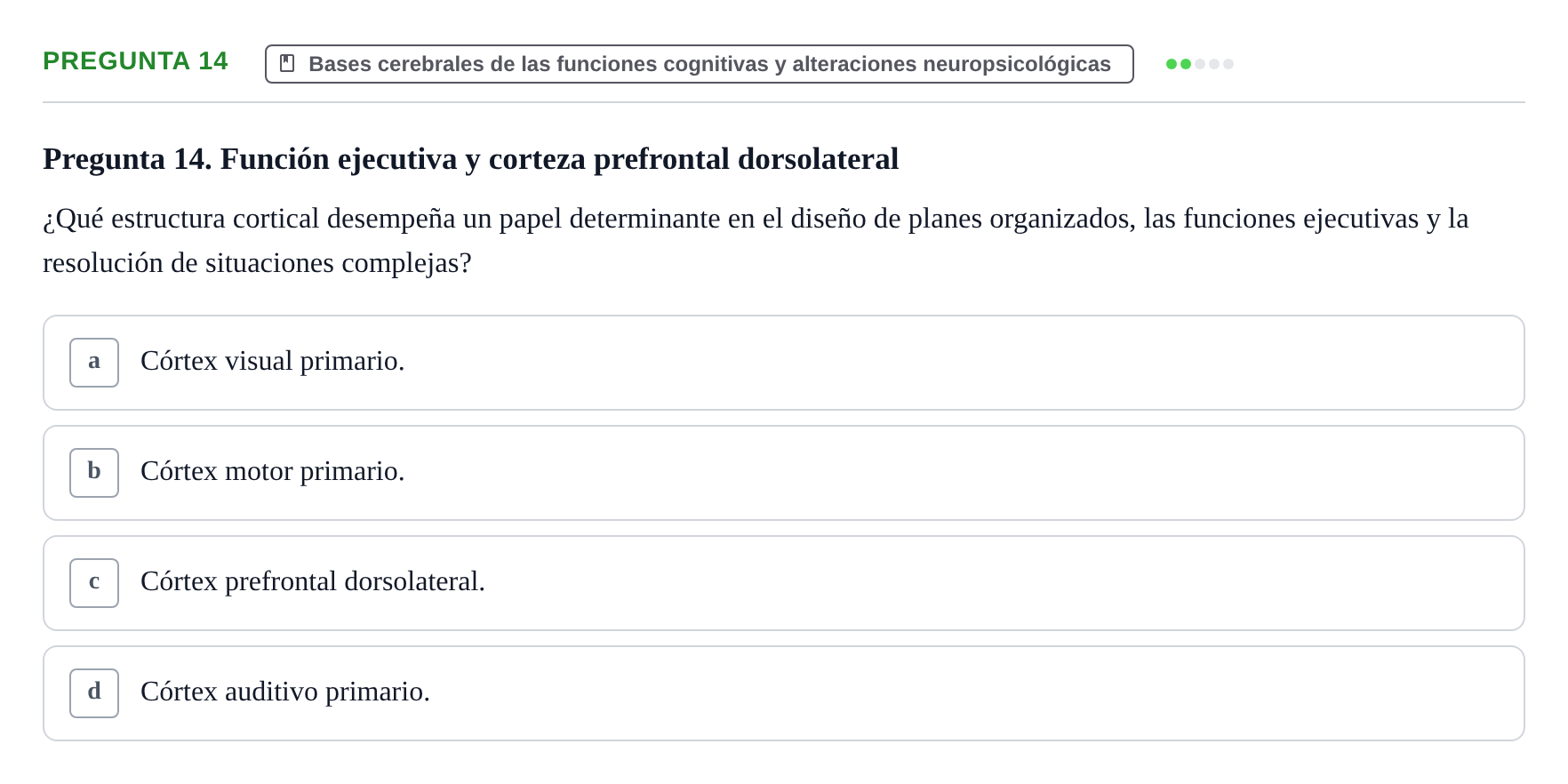 Enunciado: Pregunta 14