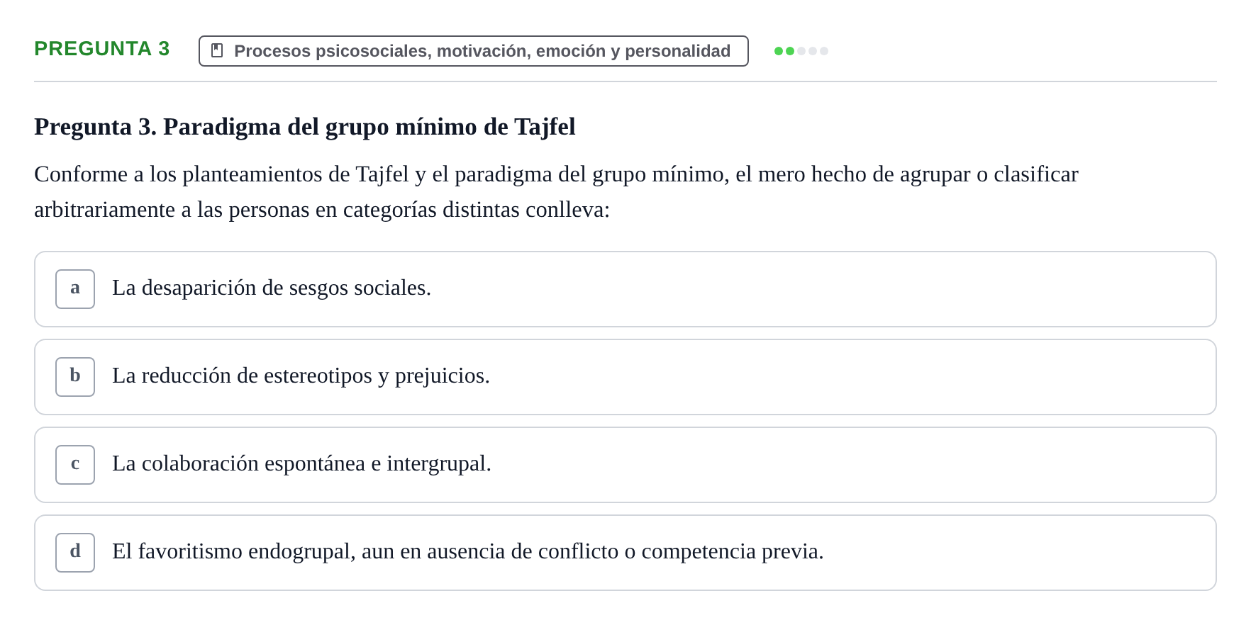 Enunciado: Pregunta 3