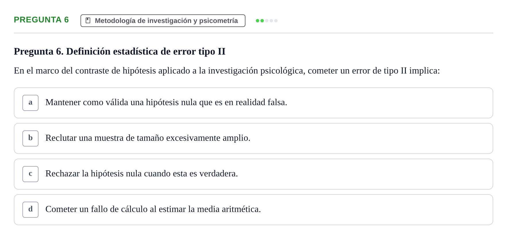 Enunciado: Pregunta 6