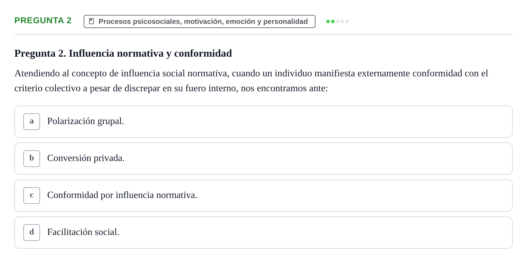 Enunciado: Pregunta 2