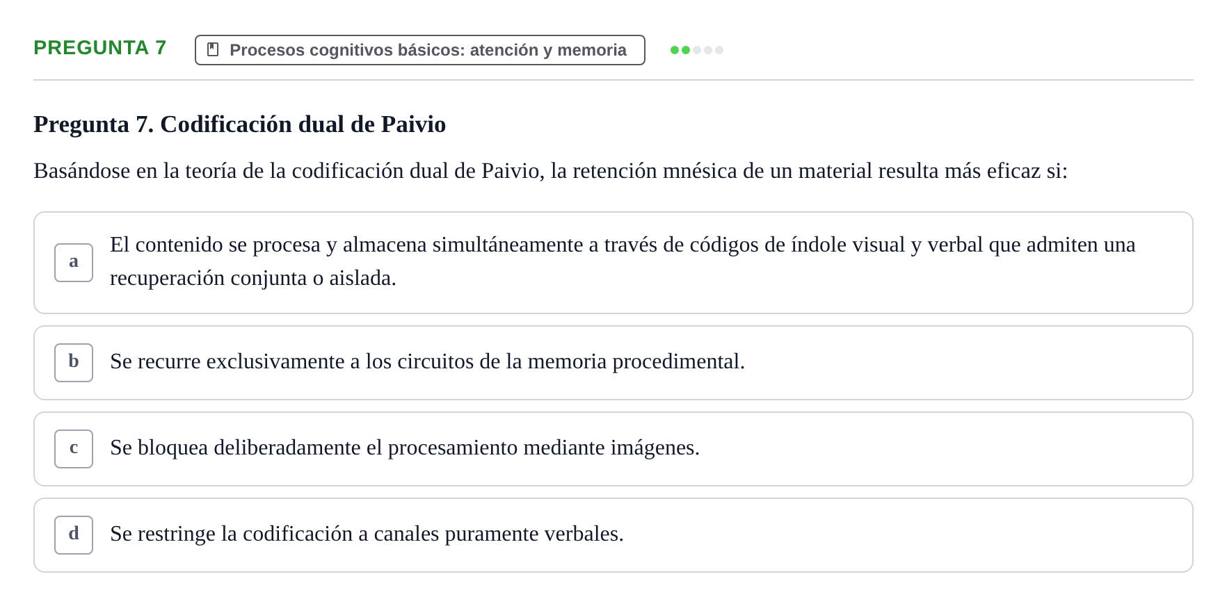 Enunciado: Pregunta 7