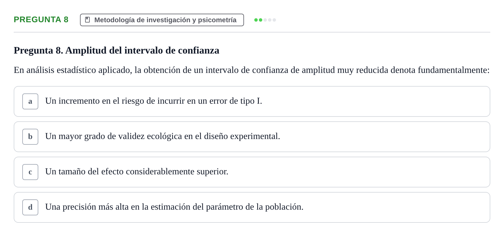 Enunciado: Pregunta 8