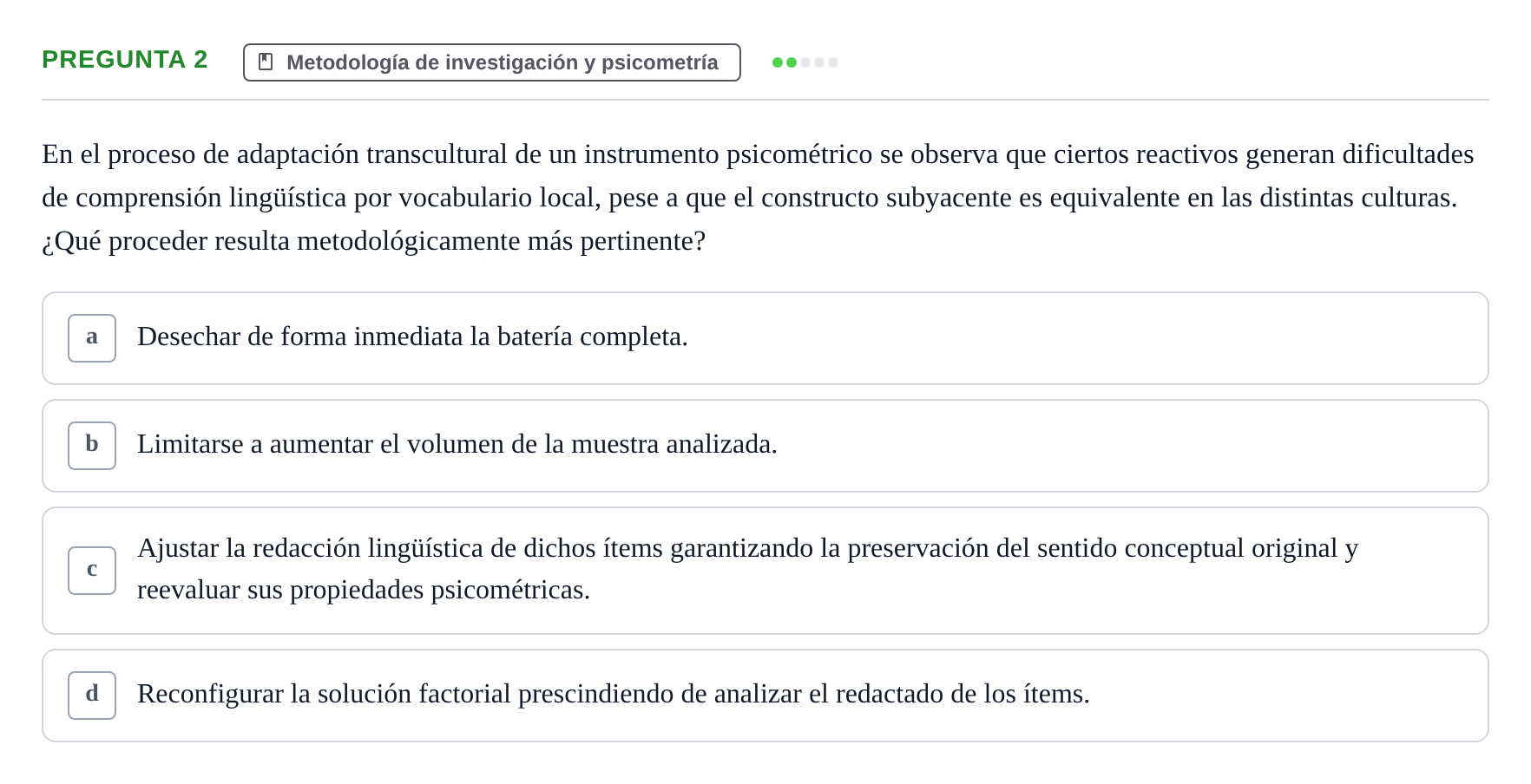 Enunciado: Pregunta 2