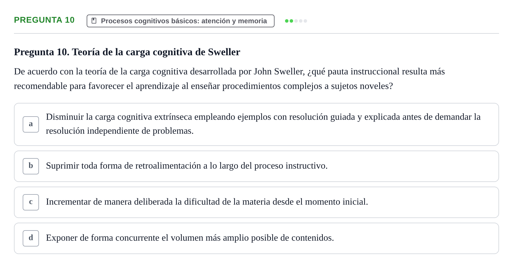 Enunciado: Pregunta 10