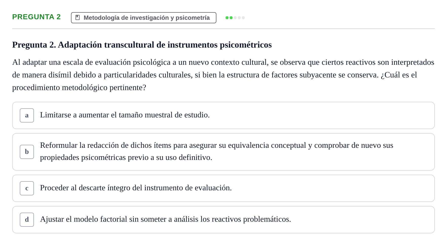 Enunciado: Pregunta 2