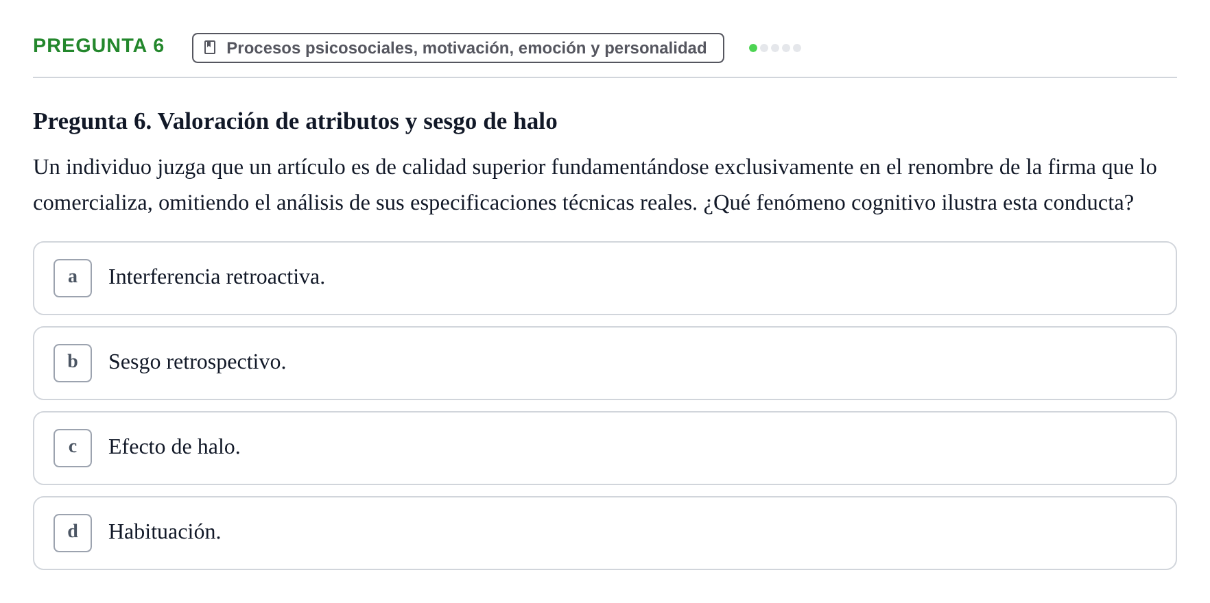 Enunciado: Pregunta 6