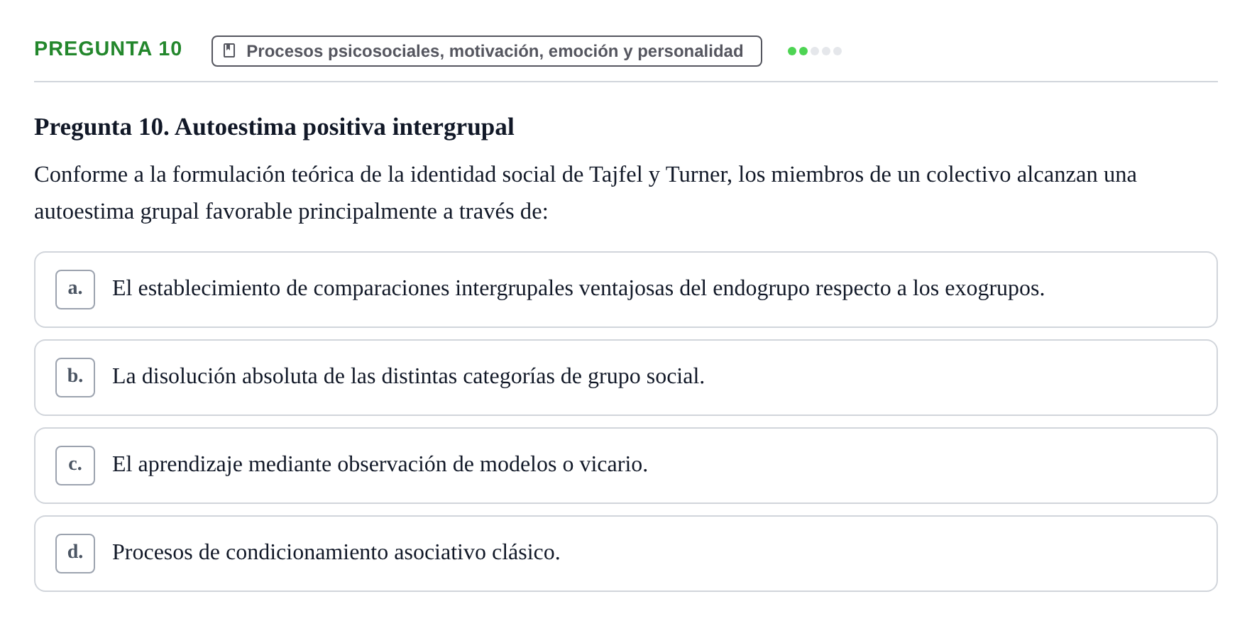 Enunciado: Pregunta 10