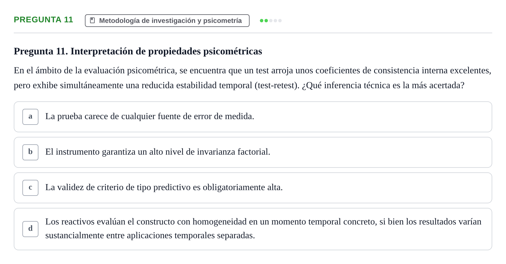 Enunciado: Pregunta 11