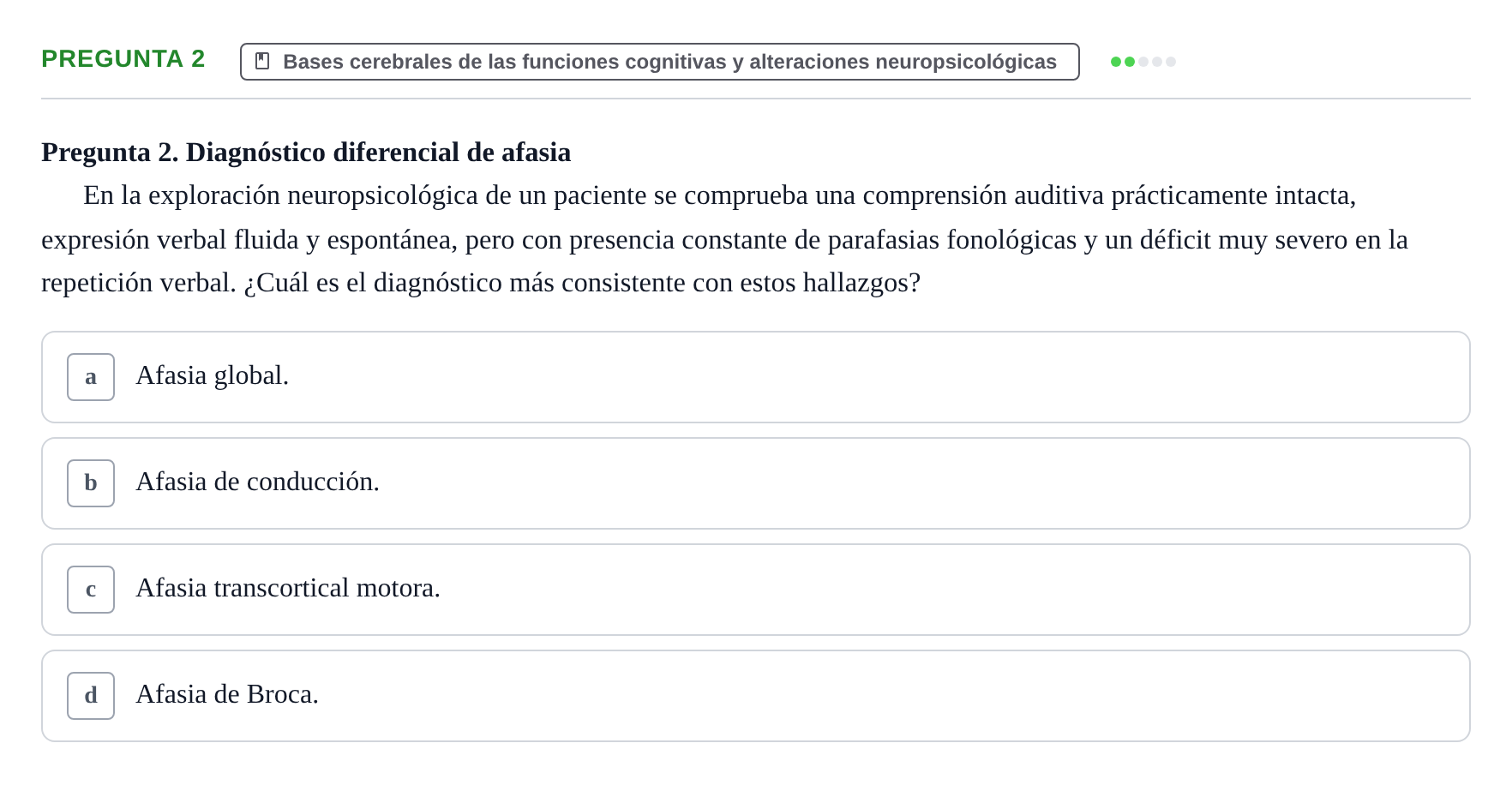 Enunciado: Pregunta 2